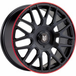 Informacin de FOX VR3, SATIN BLACK W/ RED LIP, 5X100, 17 x 7.5"