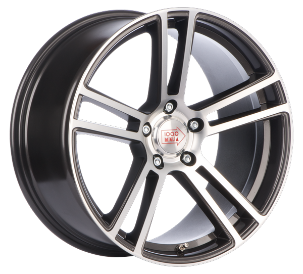 Informacin de MILLE MIGLIA MM1002, DARK ANTHRACITE POLISHED, 5X112, 19 x 9.5"