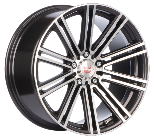 Informacin de MILLE MIGLIA MM1005, DARK ANTHRACITE POLISHED, 5X112, 20 x 9.5"