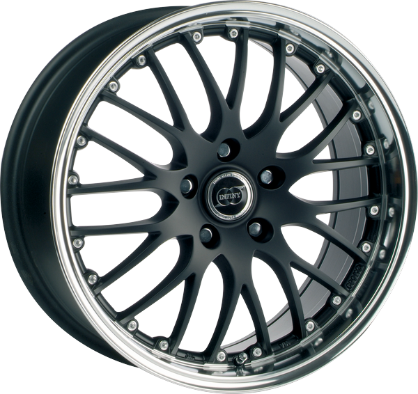 Informacin de INFINY PHOENIX, MATT BLACK MACHINED LIP, 5X112, 17 x 8"