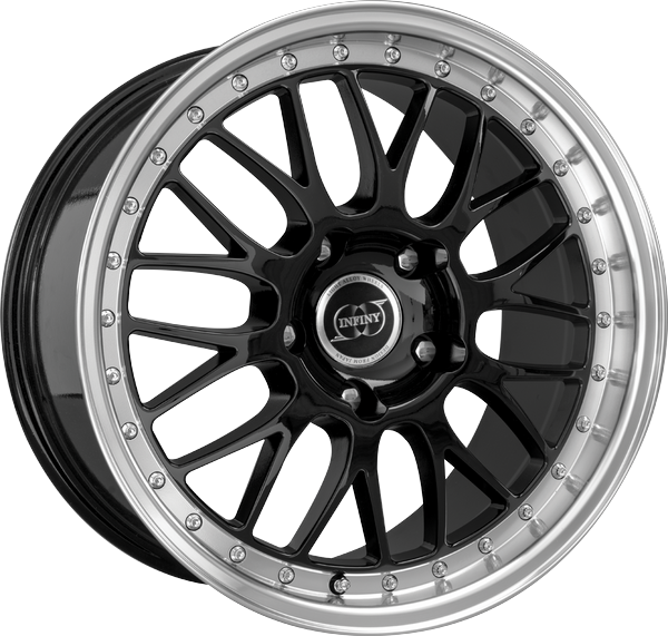 Informacin de INFINY R1 LIGHT, BLACK MACHINED LIP, 5X112, 17 x 7.5"