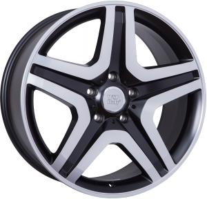 Informacin de MERCEDES W775, DULL BLACK F POLISHED, 5X130, 20 x 9.5"