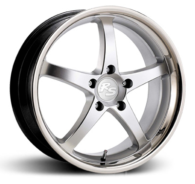 Informacin de RS RS-5, CRYSTAL SILVER W/ INOX LIP, 5X112, 19 x 8"