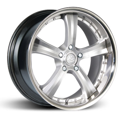 Informacin de RS RS-VR5, HYPER SILVER W/ INOX LIP, 5X100, 18 x 8"